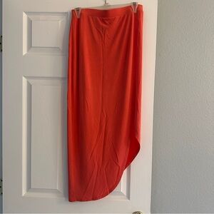 BCBG MaxAzria Coral High Low Skirt
